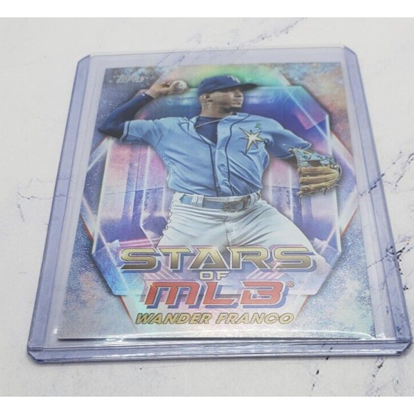 2023 Topps Series 1 Stars Of MLB #SMLB-18 Wander Franco Tampa Bay Rays - Picture 3 of 4